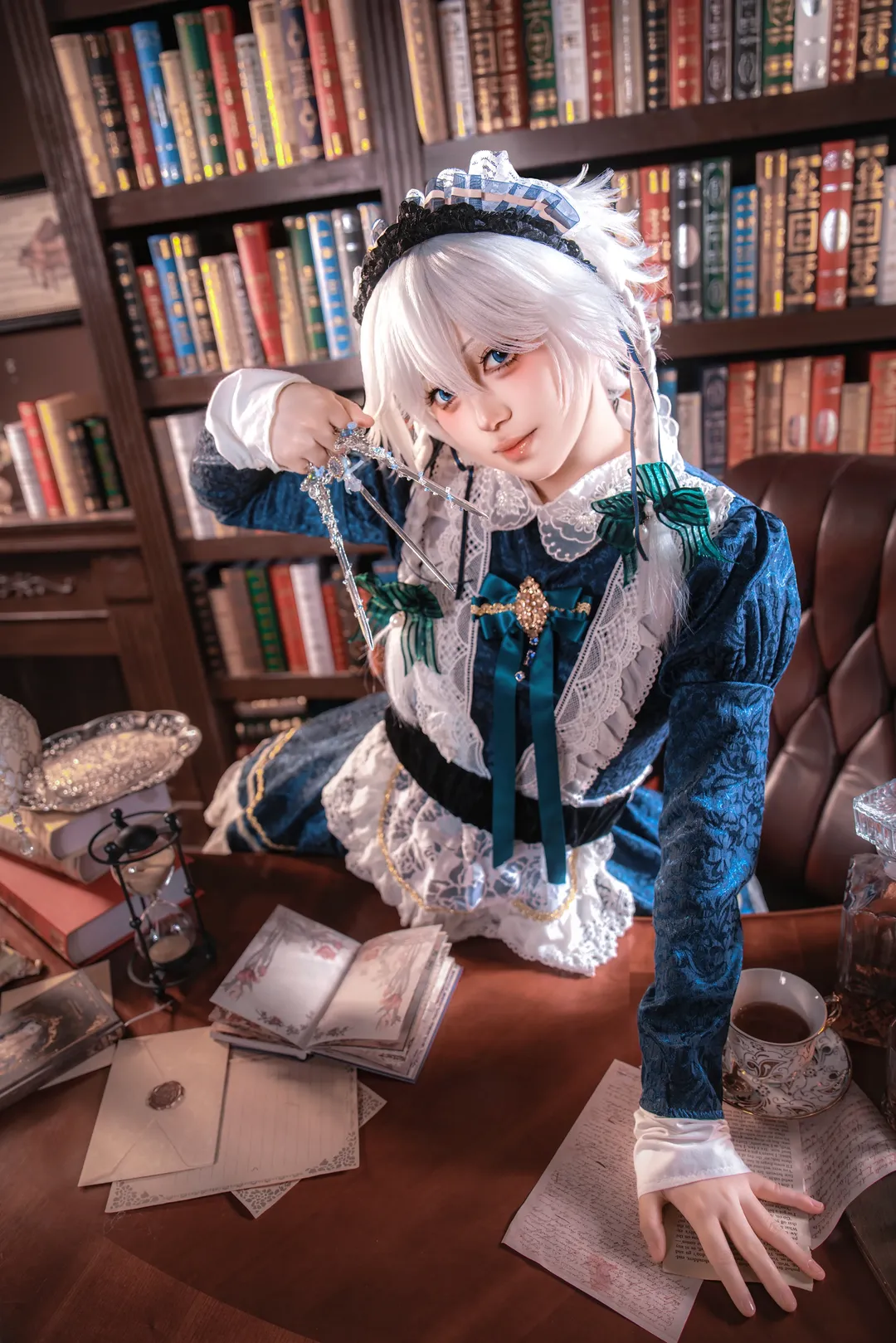 【十六夜咲夜cos】大小姐不在家的復古書房拍攝體驗 - 第 1 張