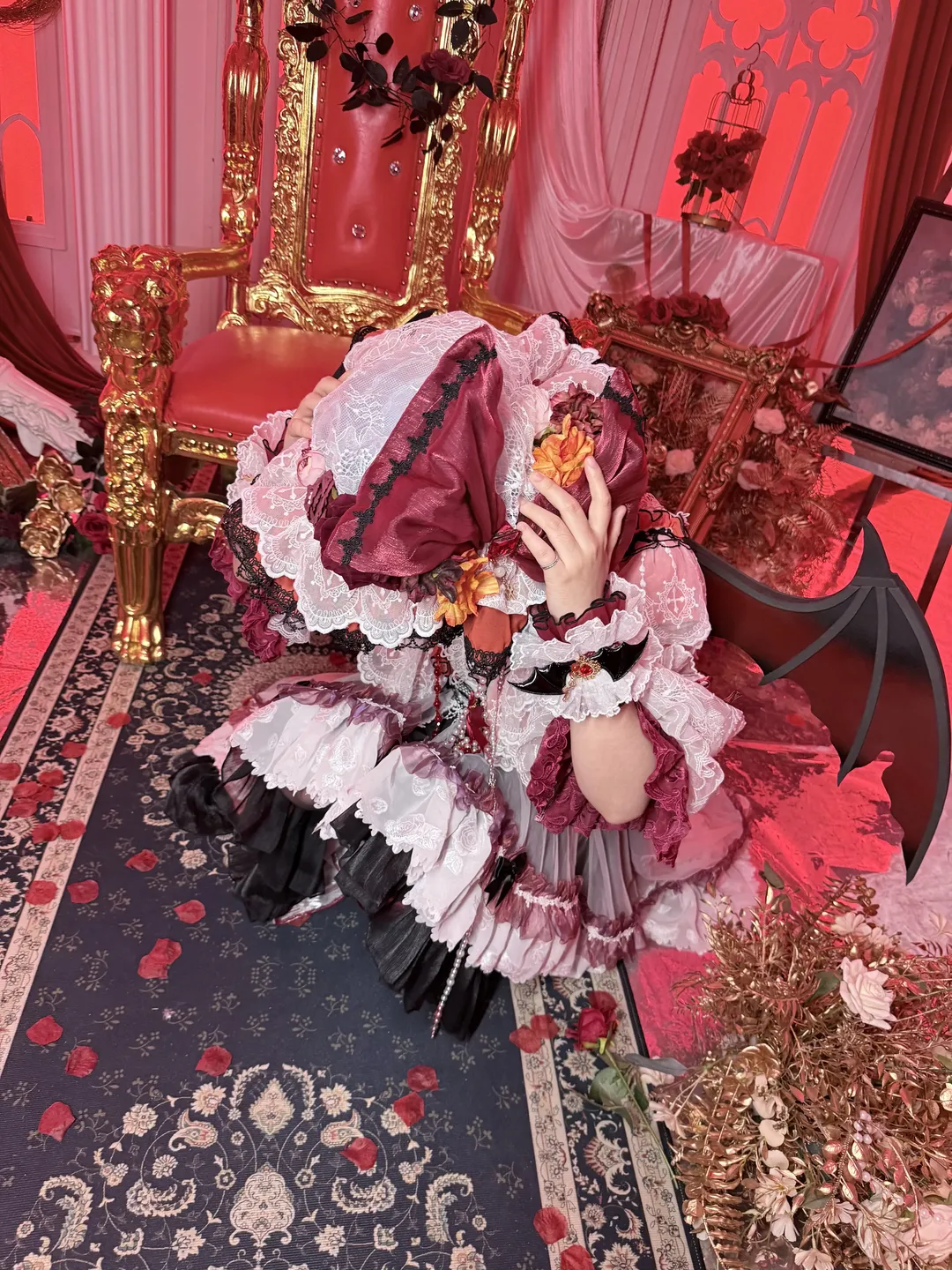 【蕾米莉亚cos】红魔馆领主红与黑交织的威严瞬间 - 第 7 张