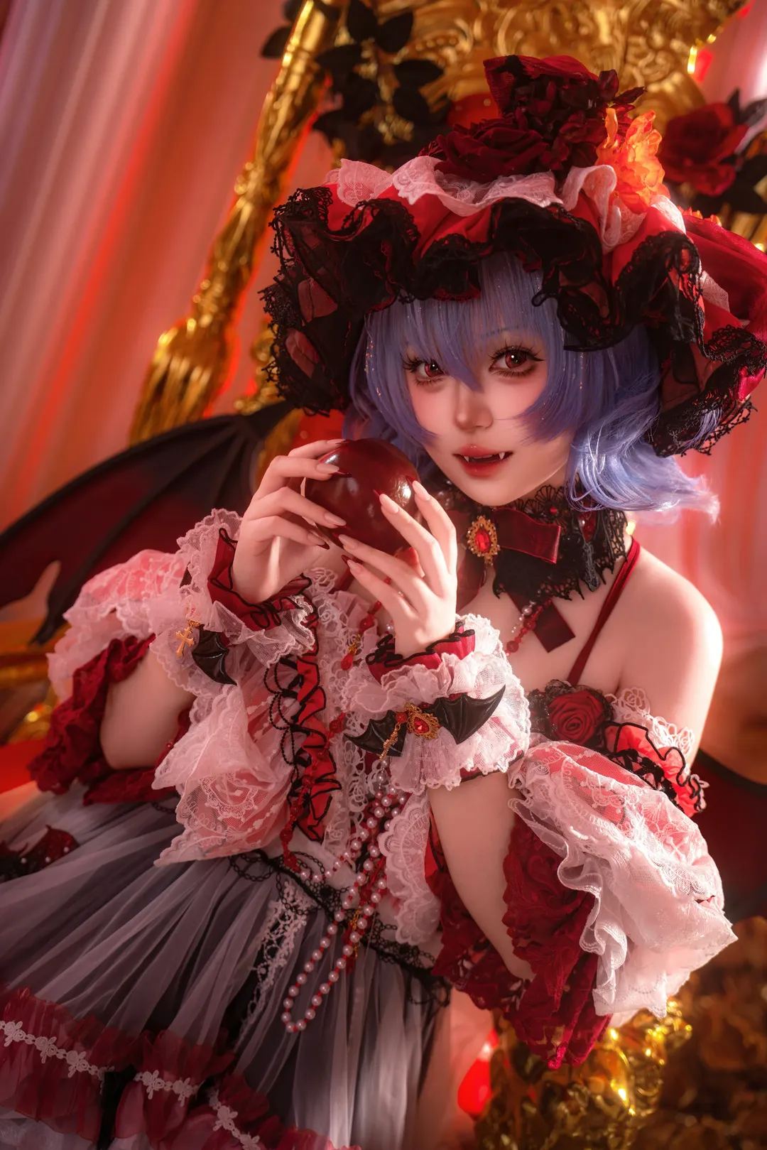 【蕾米莉亚cos】东方project暗黑贵族大小姐的哥特风采 - 第 2 张