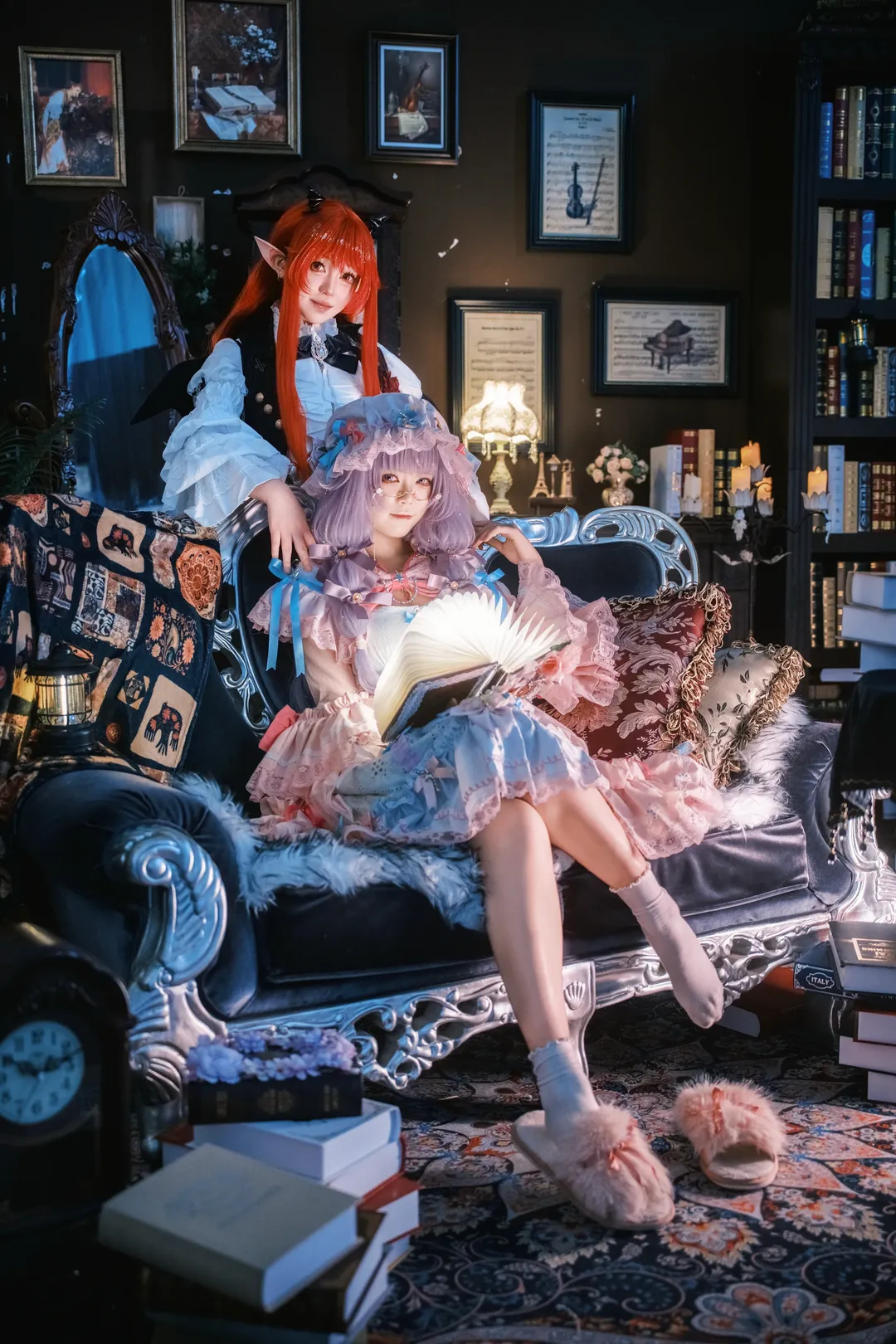 【帕秋莉cos】东方Project图书馆中的静谧魔法时光 - 第 1 张