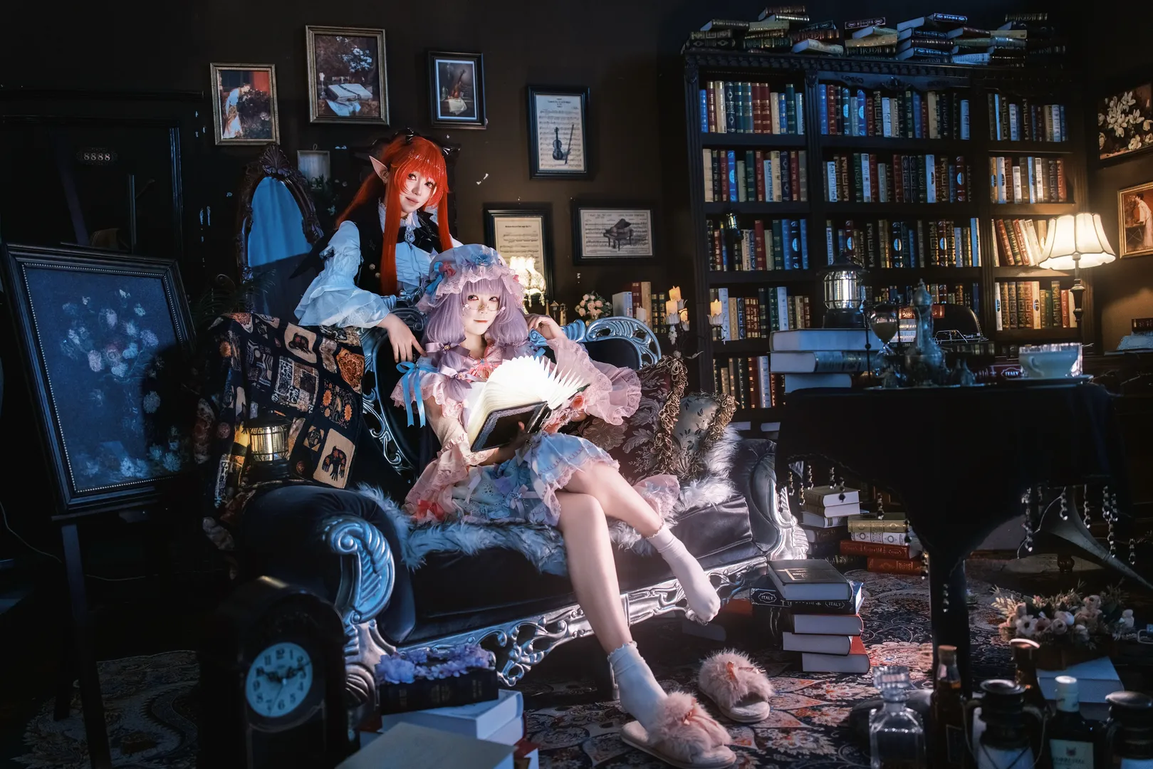 【帕秋莉cos】东方Project图书馆中的静谧魔法时光 - 第 2 张