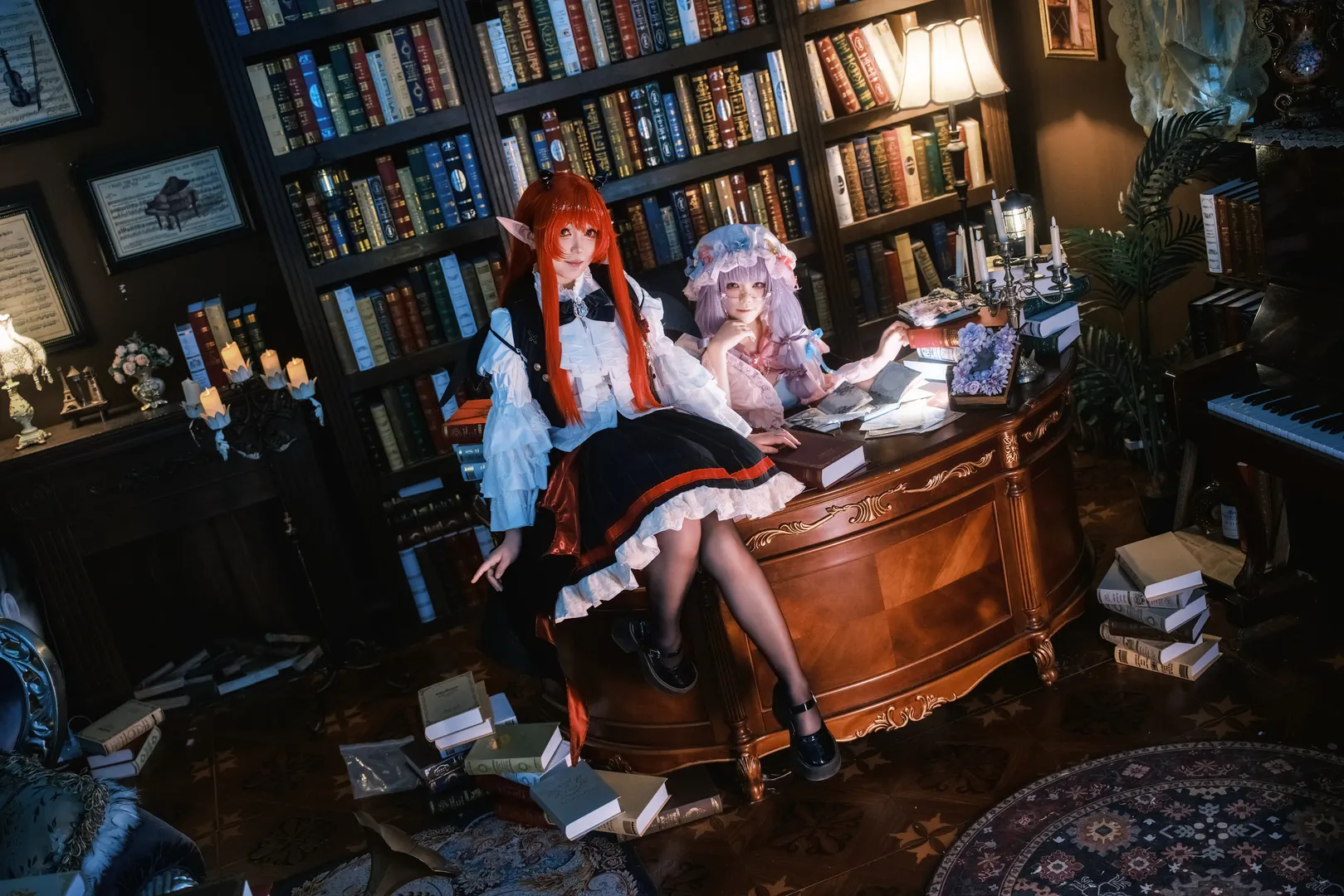 【帕秋莉cos】东方Project图书馆中的静谧魔法时光 - 第 4 张