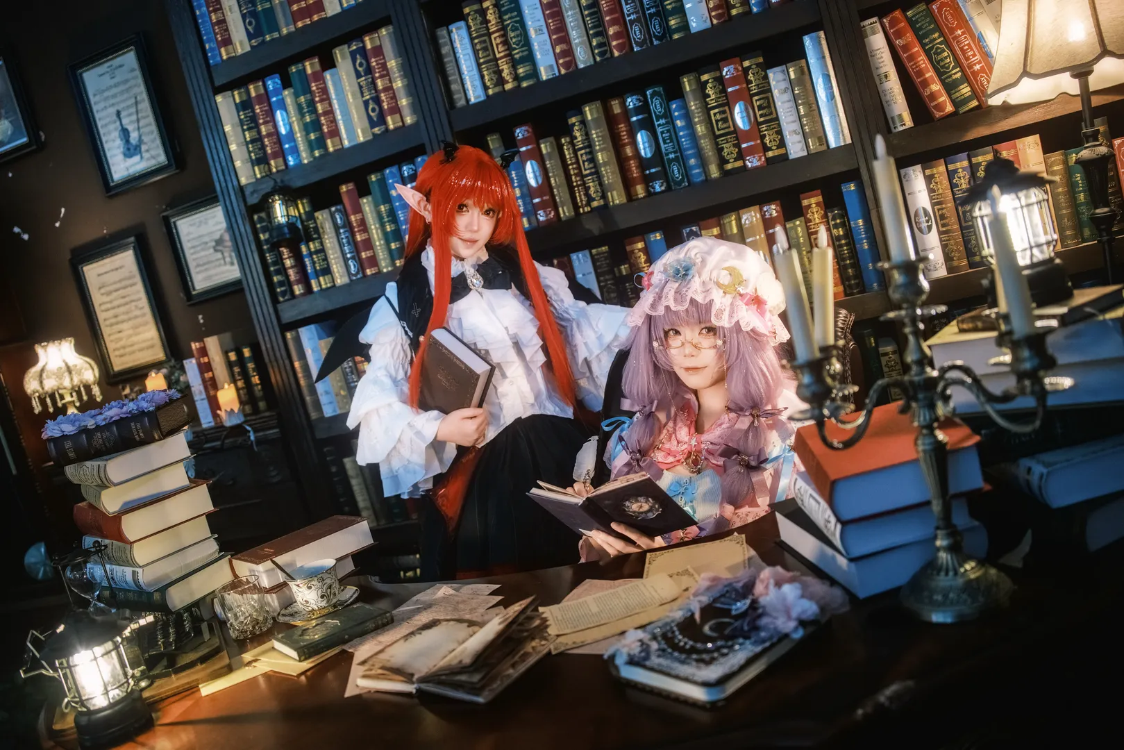 【帕秋莉cos】东方Project图书馆中的静谧魔法时光 - 第 5 张