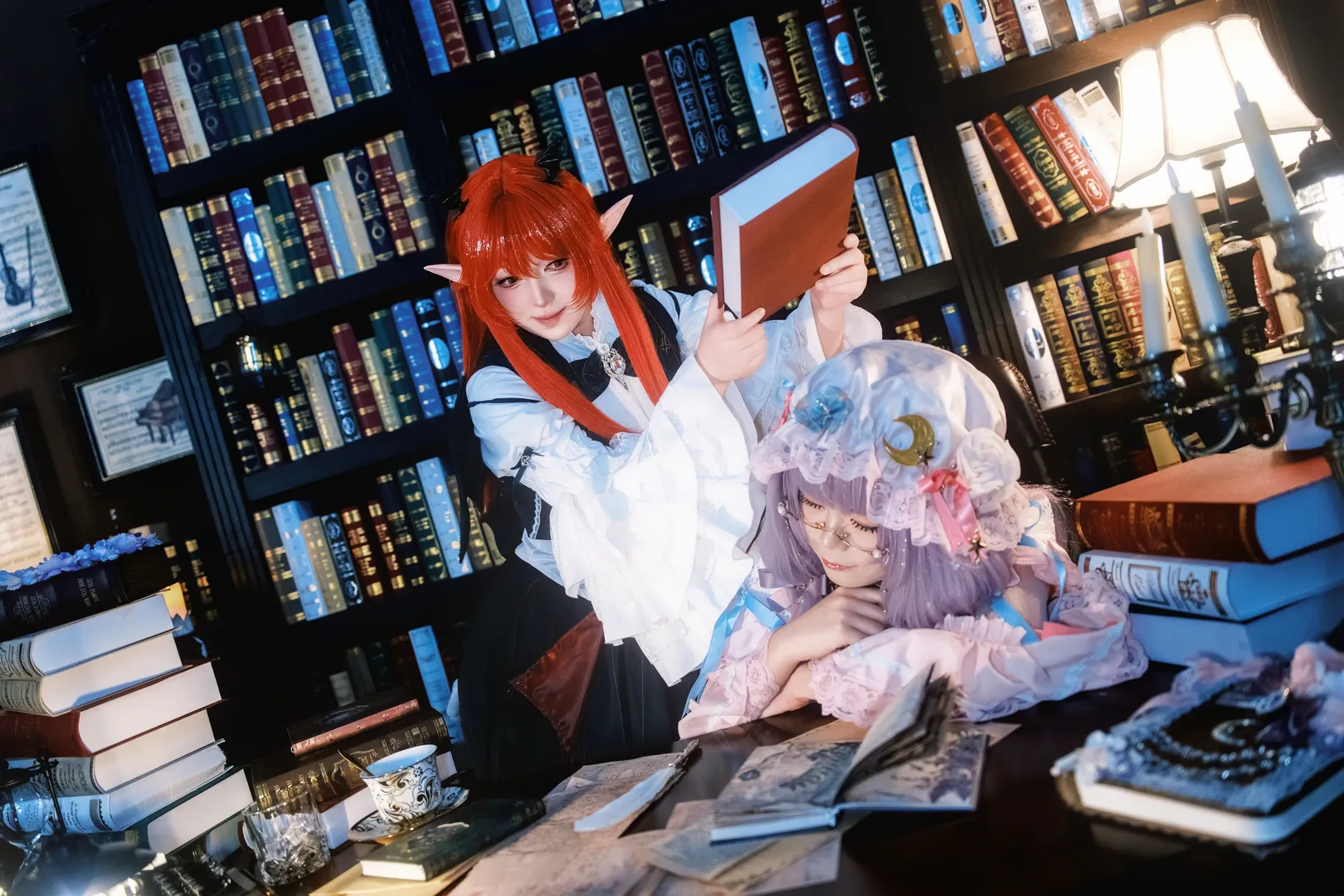 【帕秋莉cos】东方Project图书馆中的静谧魔法时光 - 第 6 张