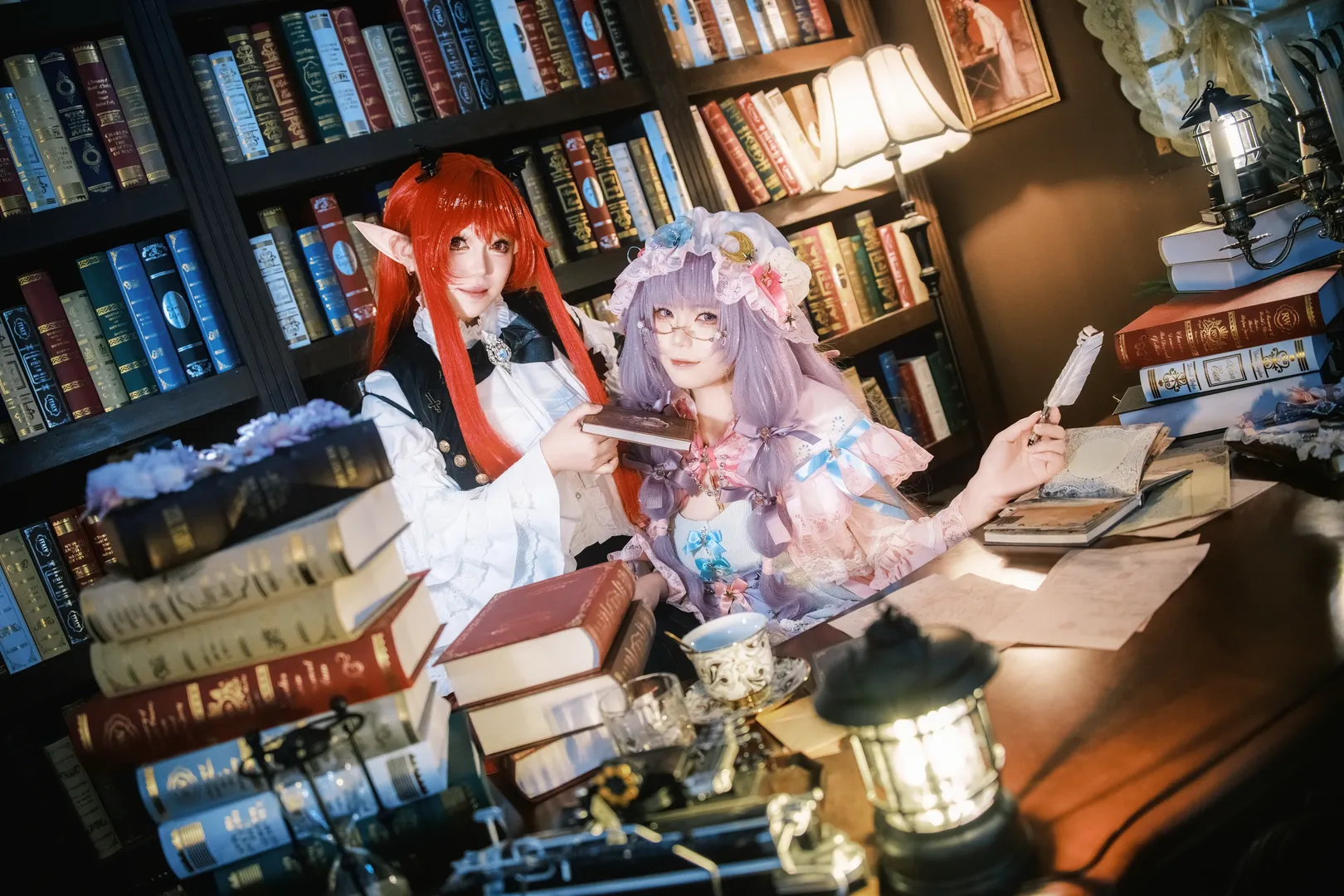【帕秋莉cos】东方Project图书馆中的静谧魔法时光 - 第 8 张