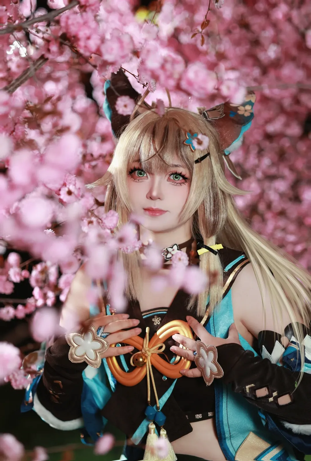 【绮良良cos】原神春日猫猫花丛随拍 - 第 2 张