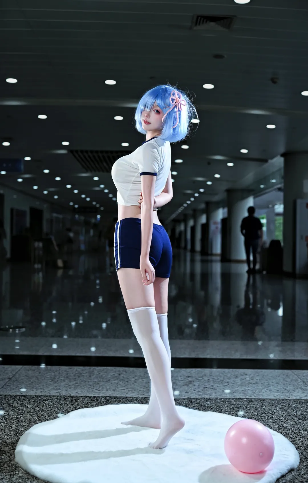 【蕾姆cos】从零开始的异世界生活体操服场照分享