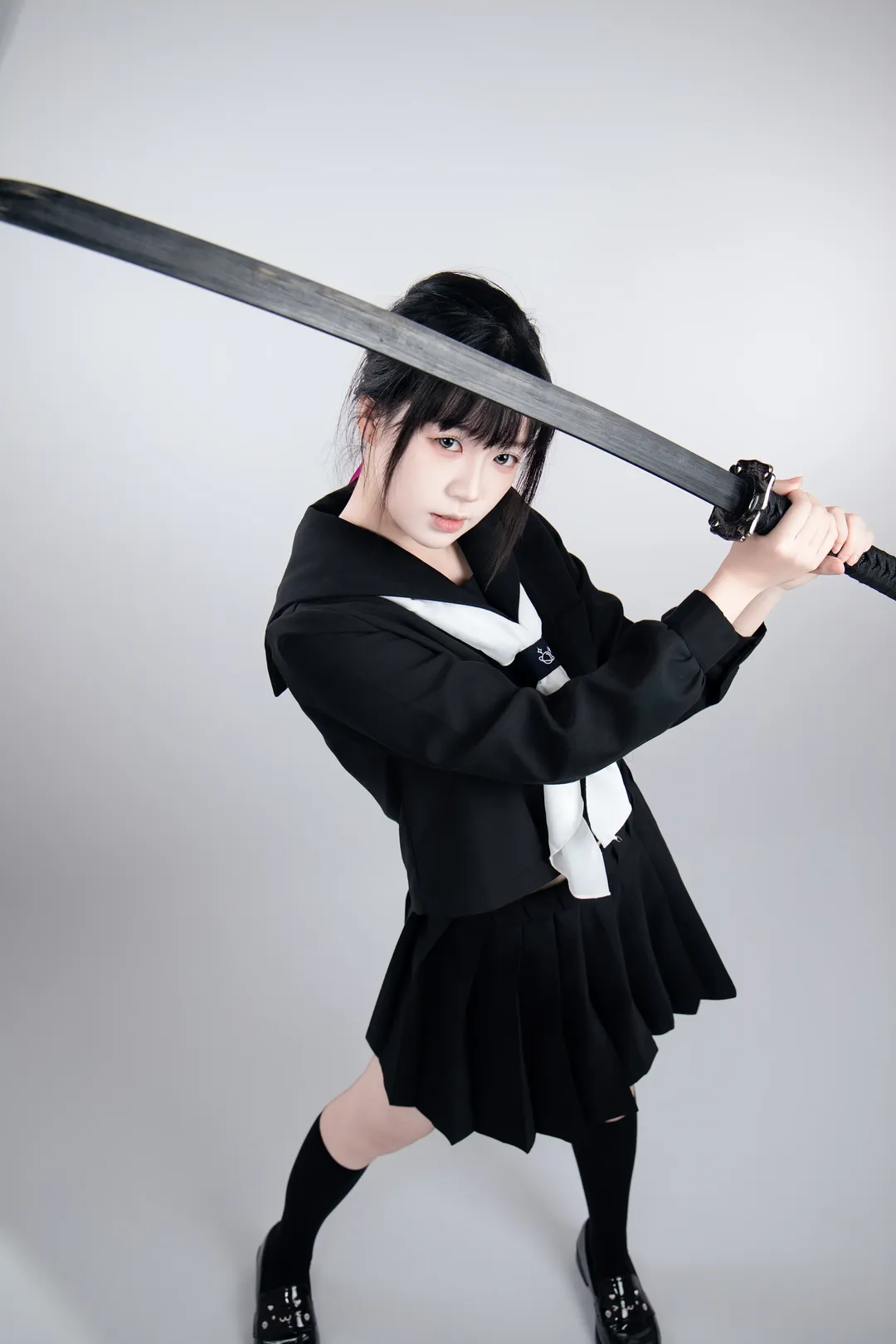 JK制服武士刀 速写姿势第二弹 - 第 2 张