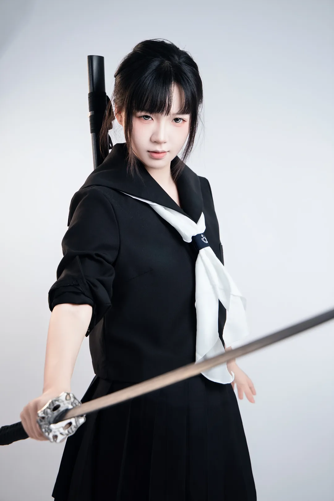 JK制服武士刀 速写姿势第二弹 - 第 4 张