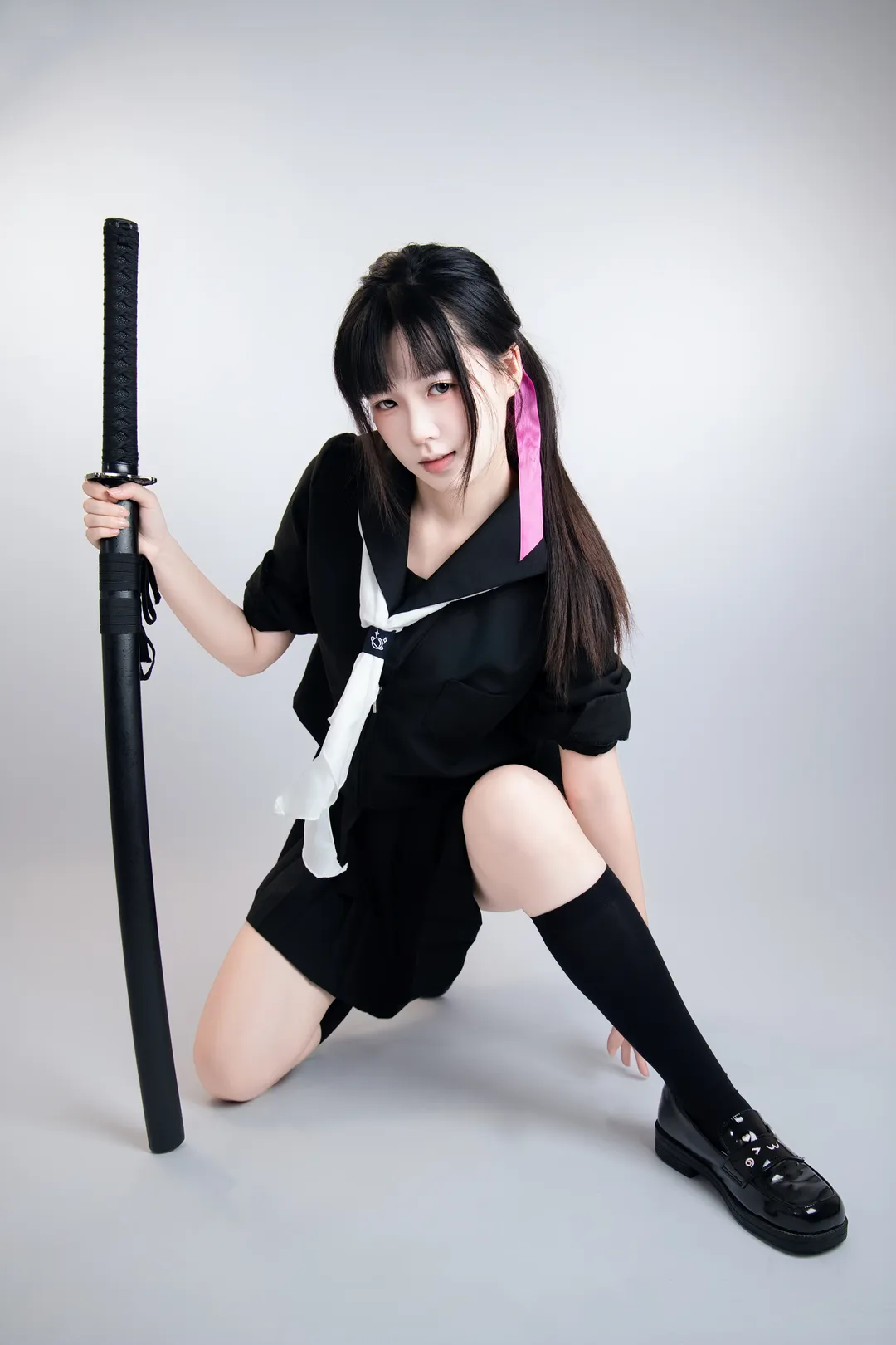 JK制服武士刀 速写姿势第二弹 - 第 5 张