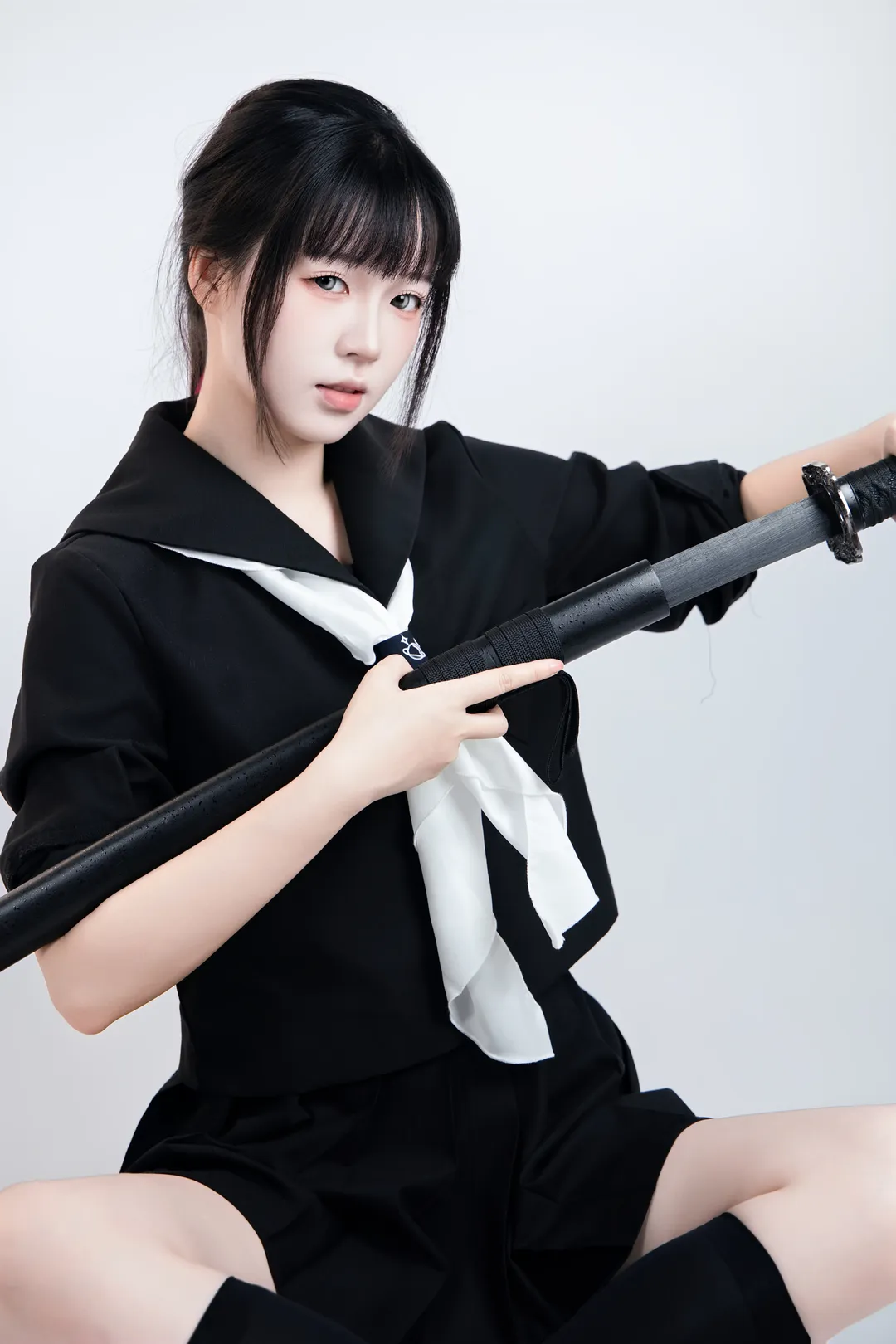 JK制服武士刀 速写姿势第二弹 - 第 6 张