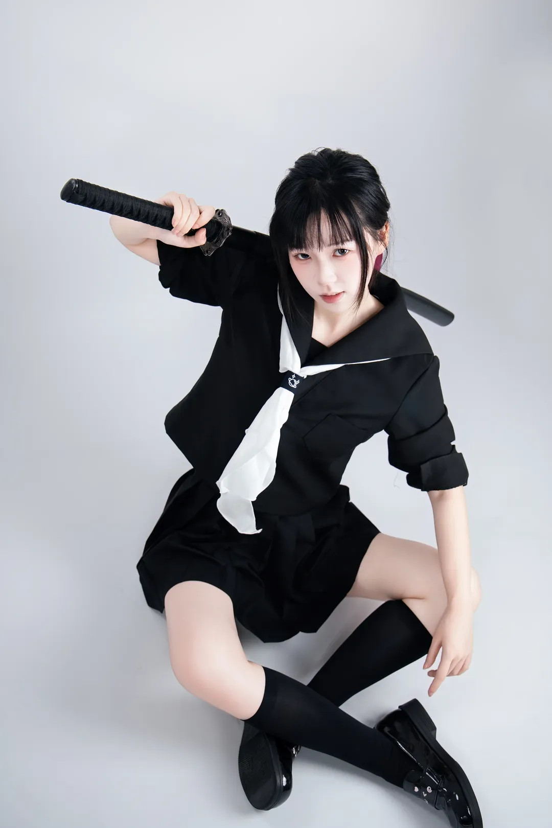 JK制服武士刀 速写姿势第二弹 - 第 7 张
