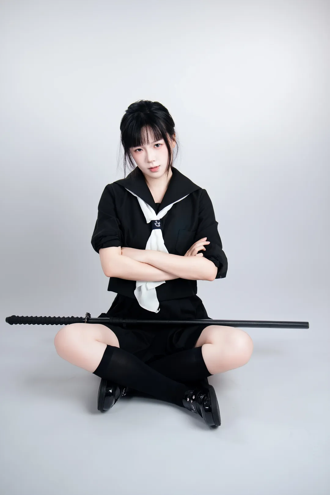 JK制服武士刀 速写姿势第二弹 - 第 8 张