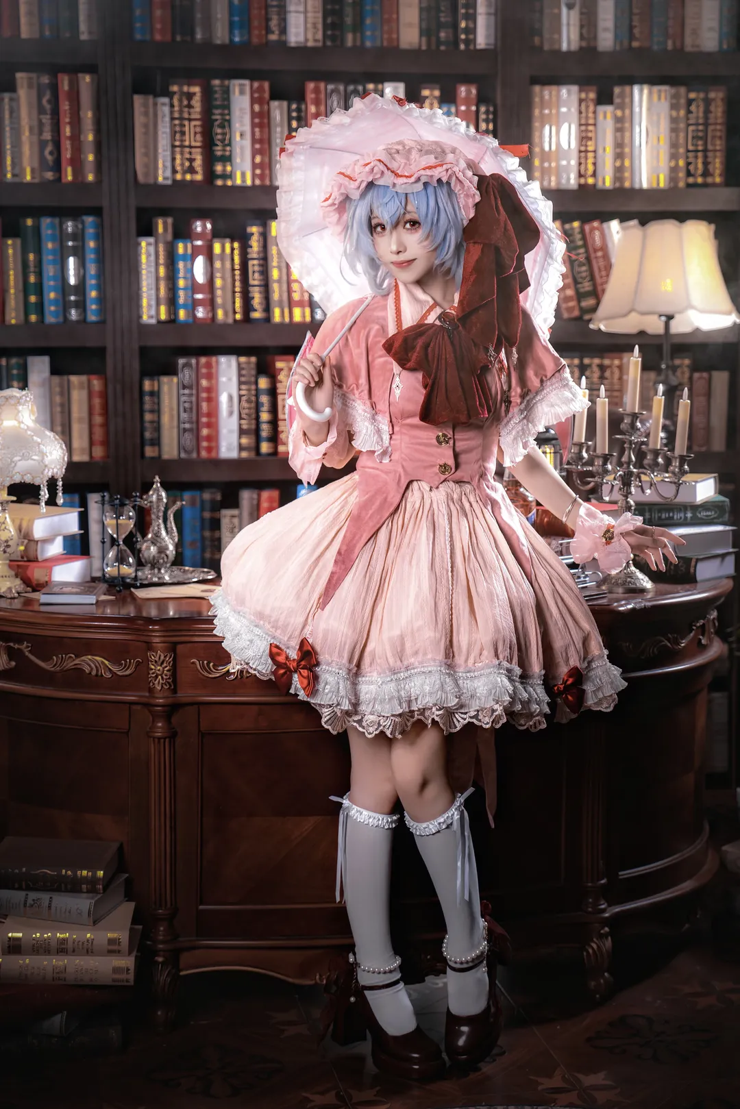 【蕾米莉亞cos】深色古董書房裡的五百歲蘿莉與東方project - 第 4 張