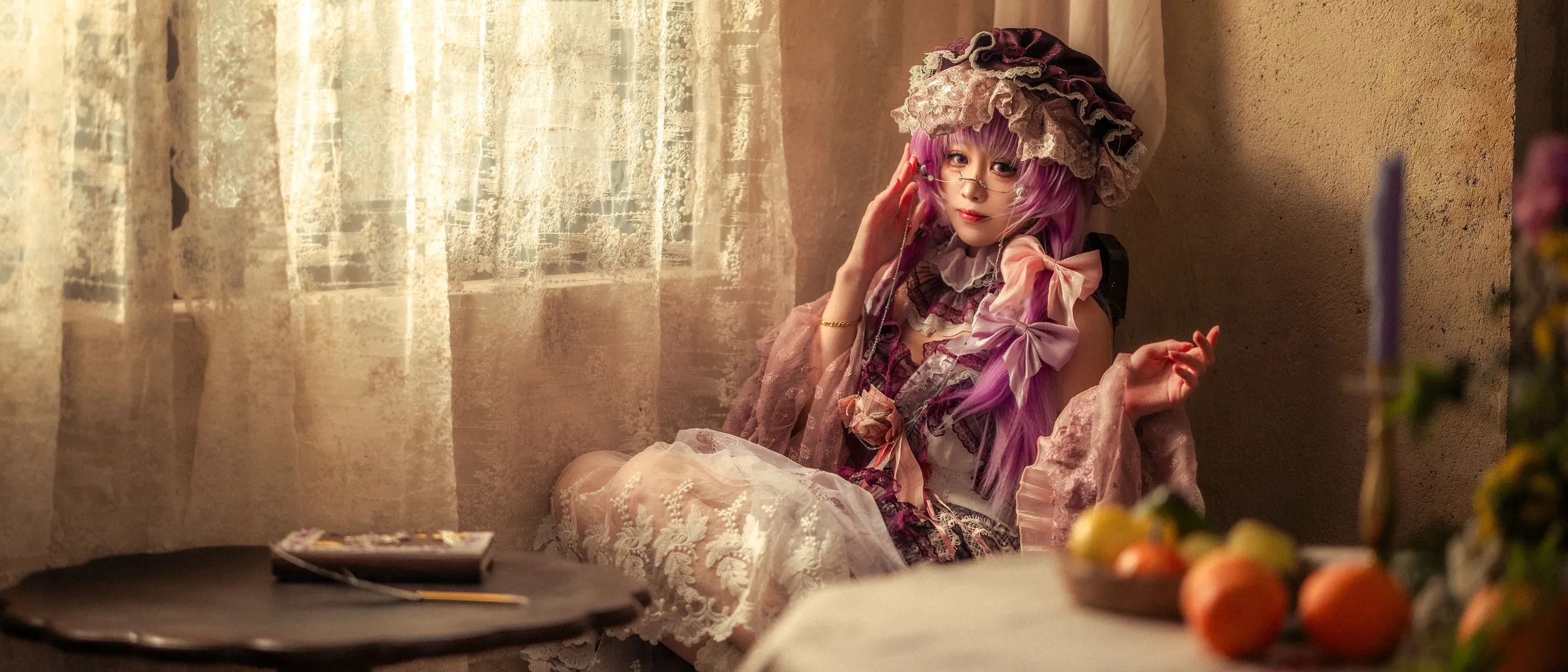 【帕秋莉cos】东方Project的优雅魔女，静谧阅读时光 - 第 3 张