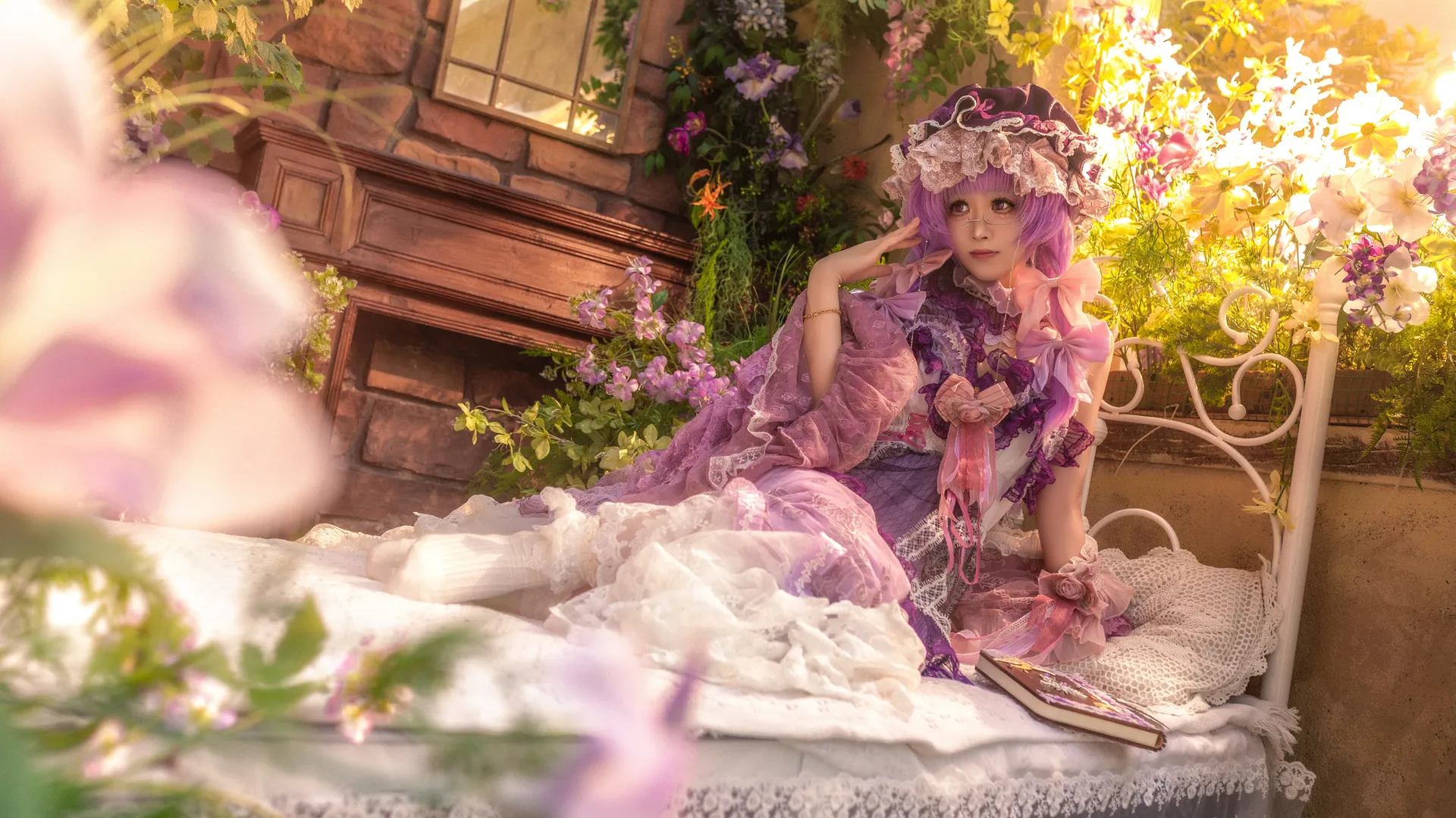 【帕秋莉cos】东方Project的优雅魔女，静谧阅读时光 - 第 4 张