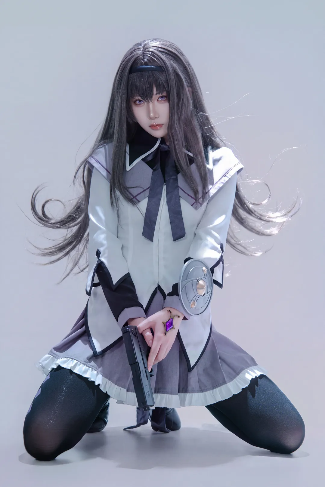 【曉美焰cos】魔法少女小圓的冷豔與優雅，還原度拉滿 - 第 1 張