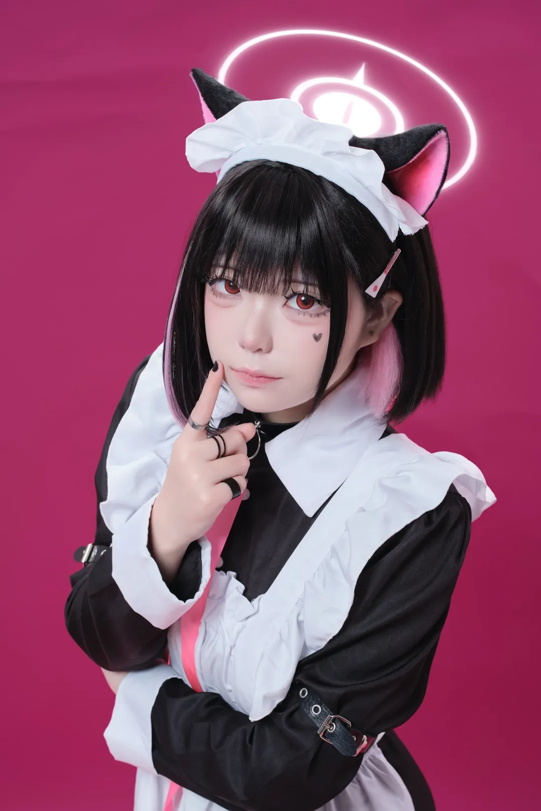 【杏山和紗cos】蔚藍檔案女僕裝同人 - 第 1 張