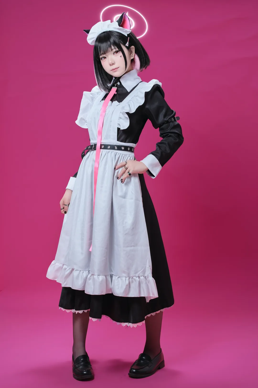 【杏山和紗cos】蔚藍檔案女僕裝同人 - 第 10 張