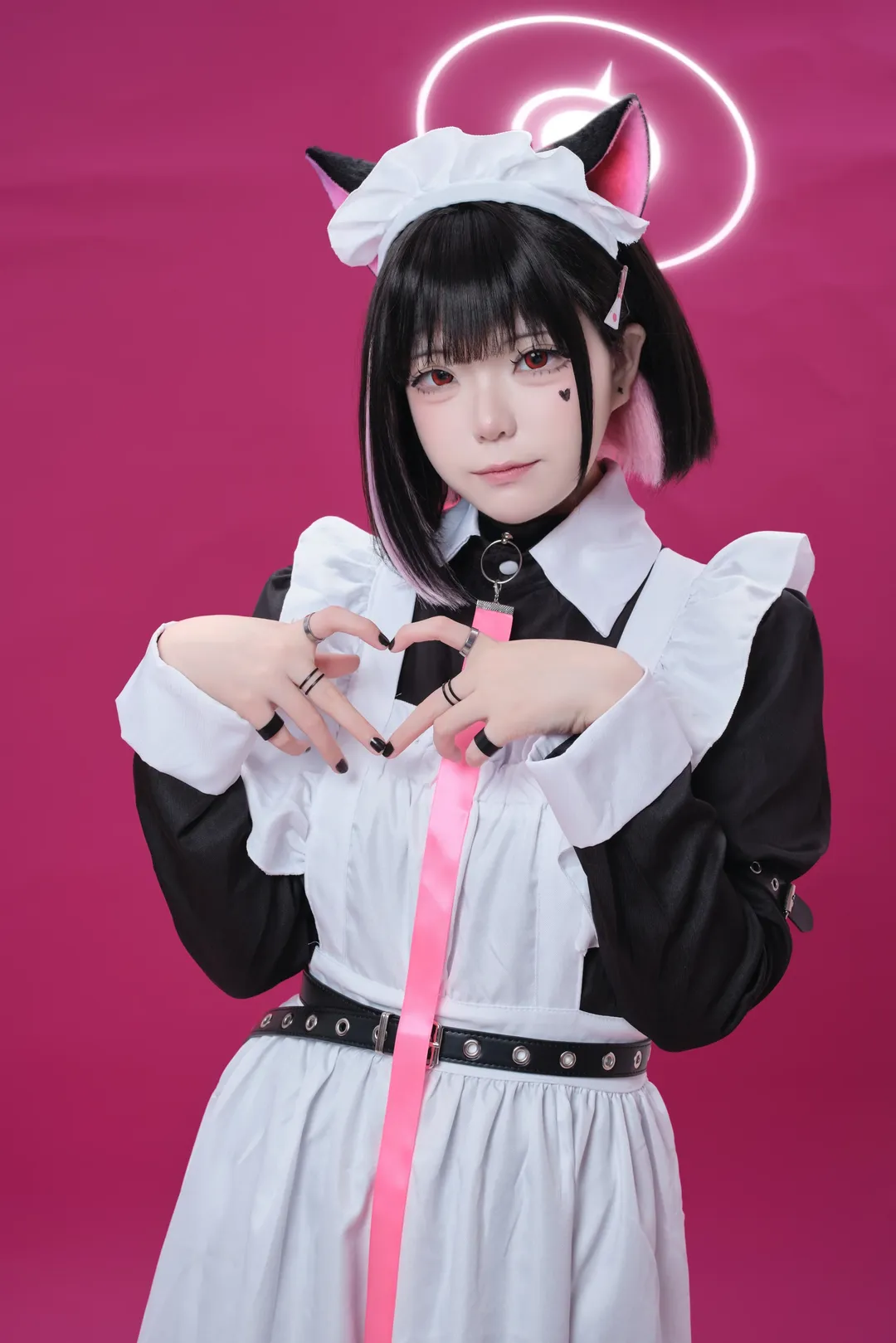 【杏山和紗cos】蔚藍檔案女僕裝同人 - 第 2 張