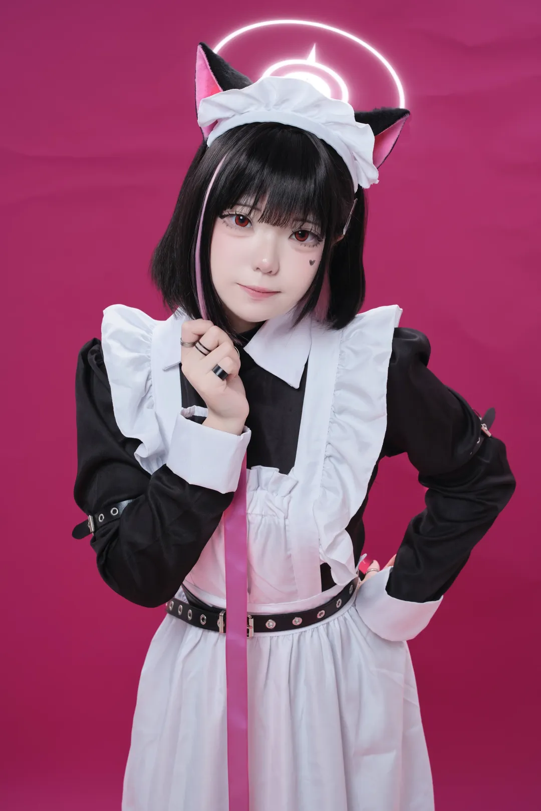 【杏山和紗cos】蔚藍檔案女僕裝同人 - 第 5 張