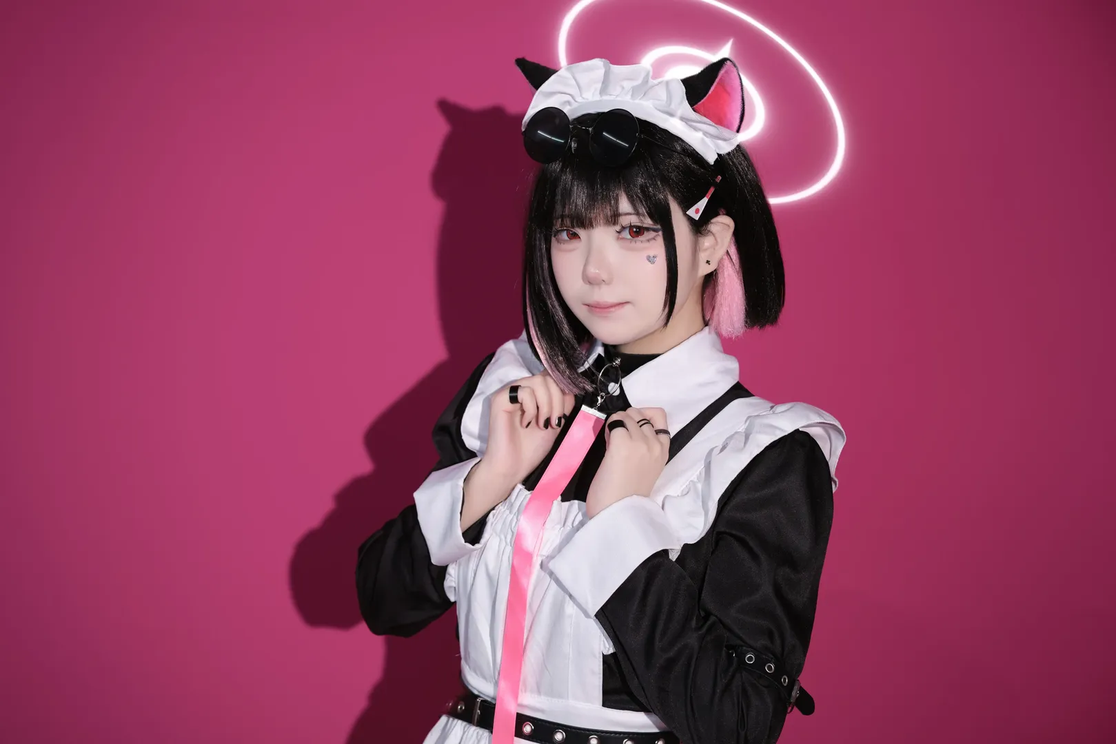 【杏山和紗cos】蔚藍檔案女僕裝同人 - 第 6 張
