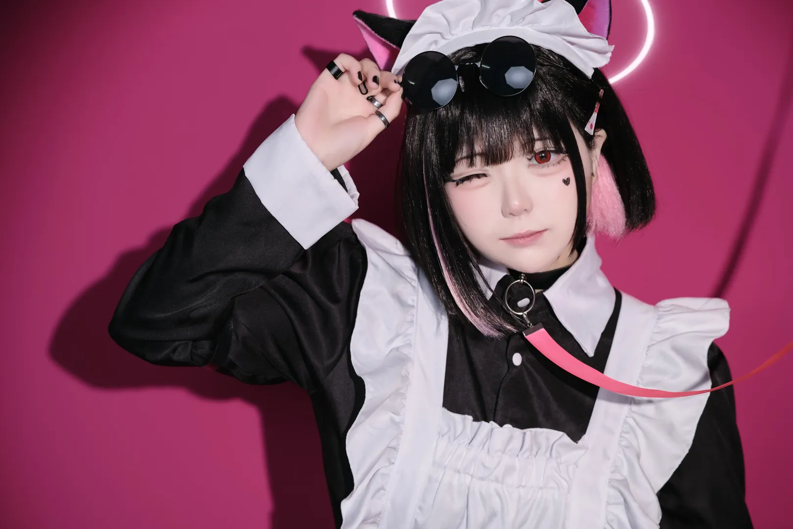 【杏山和紗cos】蔚藍檔案女僕裝同人 - 第 7 張