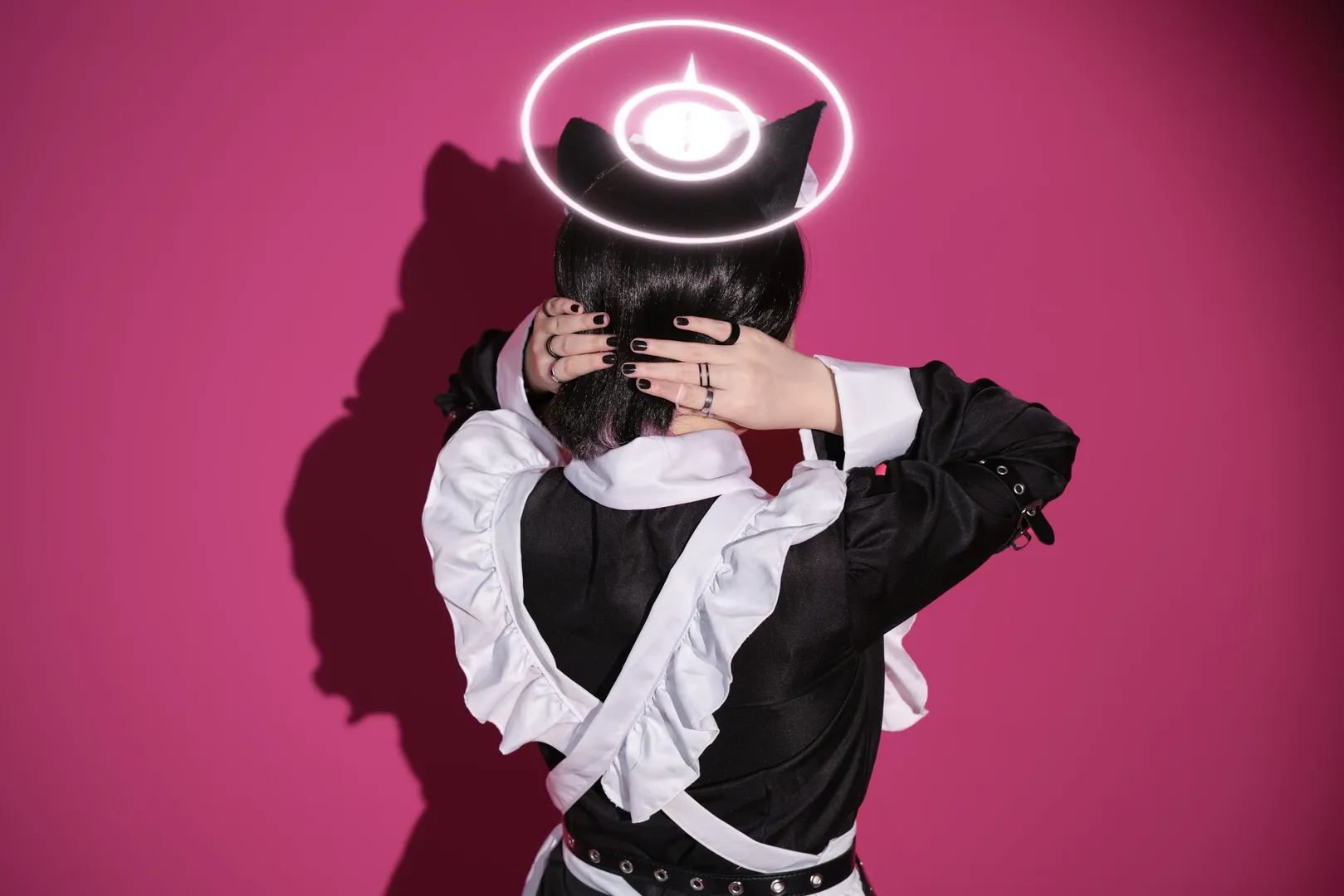 【杏山和紗cos】蔚藍檔案女僕裝同人 - 第 8 張
