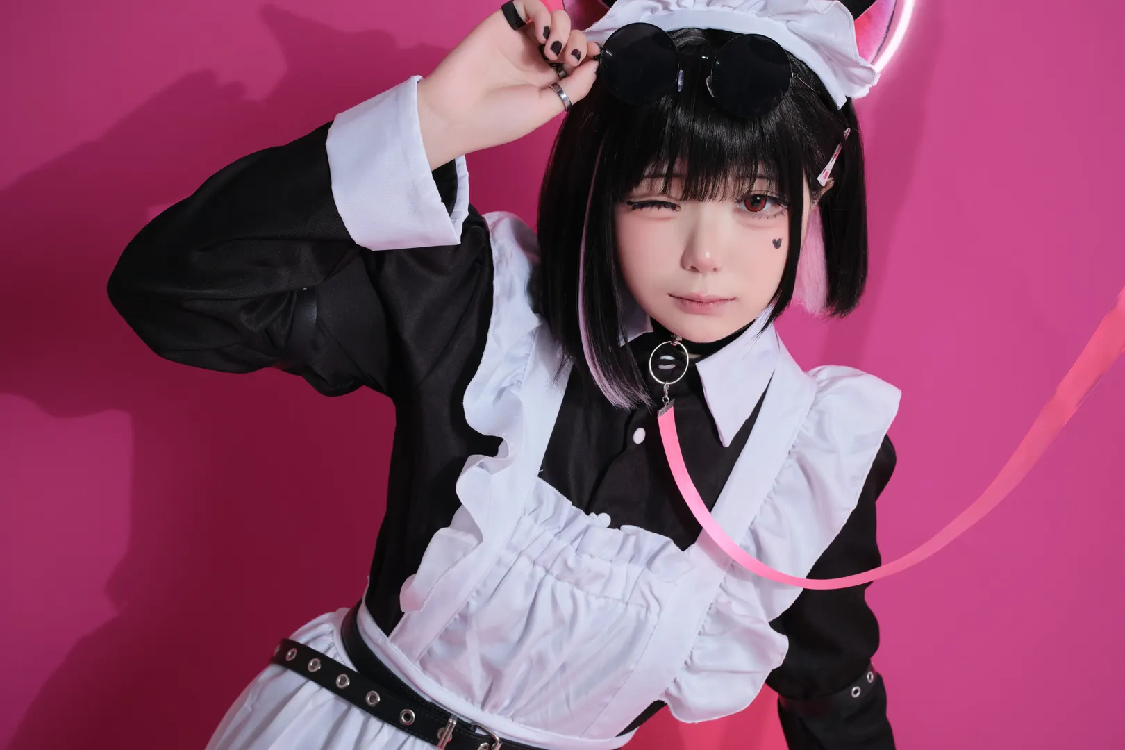 【杏山和紗cos】蔚藍檔案女僕裝同人 - 第 9 張