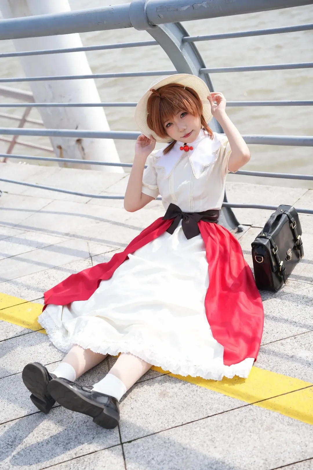 【木之本樱cos】魔卡少女樱经典常服，江边码头的微风与暖阳 - 第 6 张
