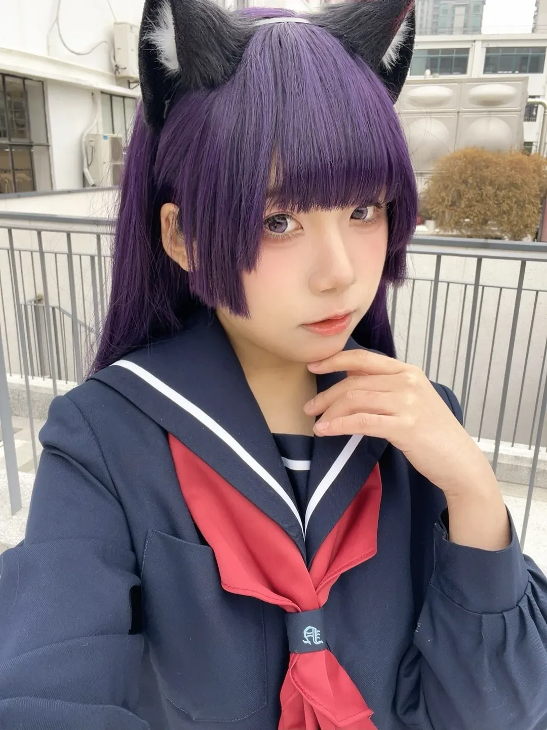 【五更琉璃cos】我的妹妹哪有這麼可愛，黑貓JK水手服出街 - 第 3 張