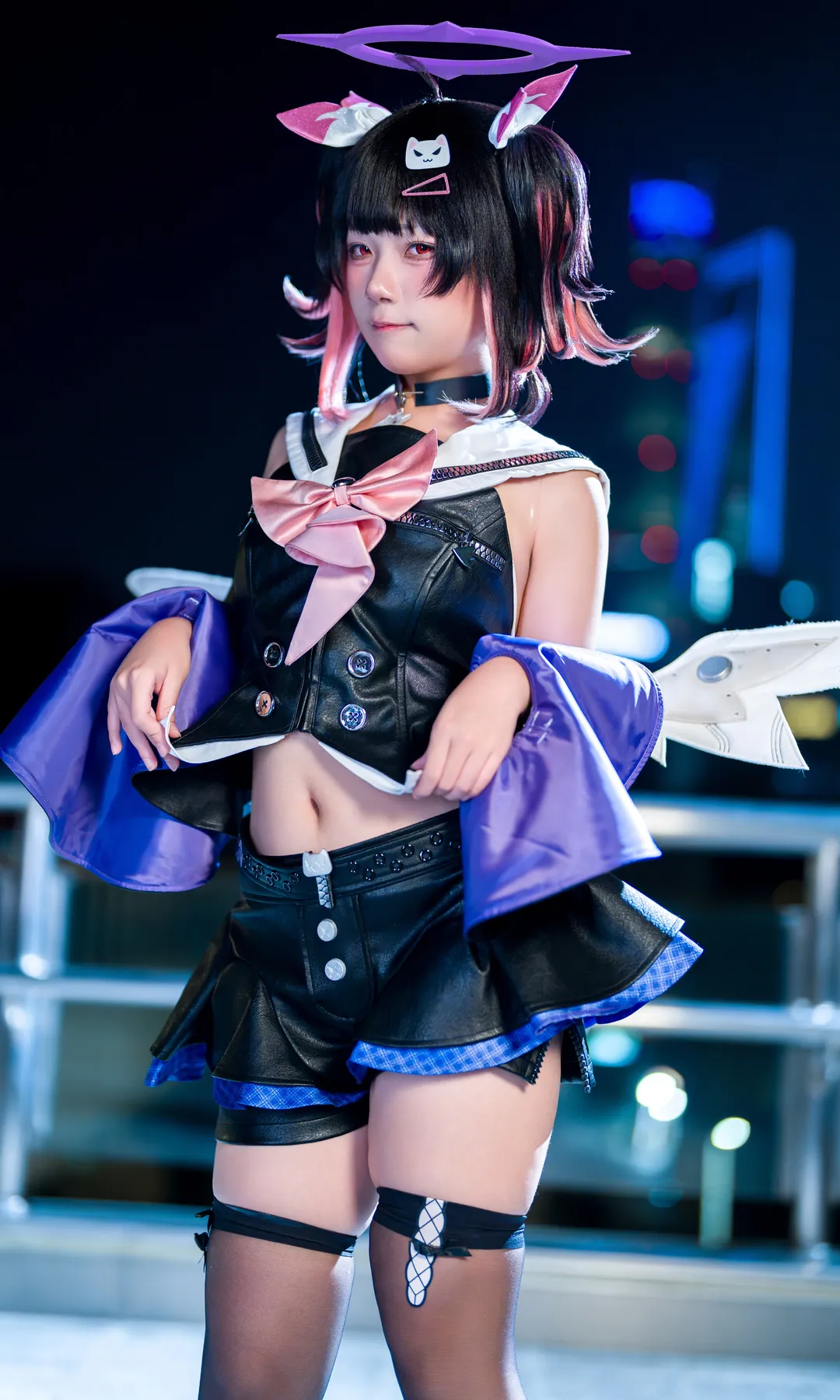 【南宫羽cos】绝区零夜色下的街头漫游 - 第 1 张