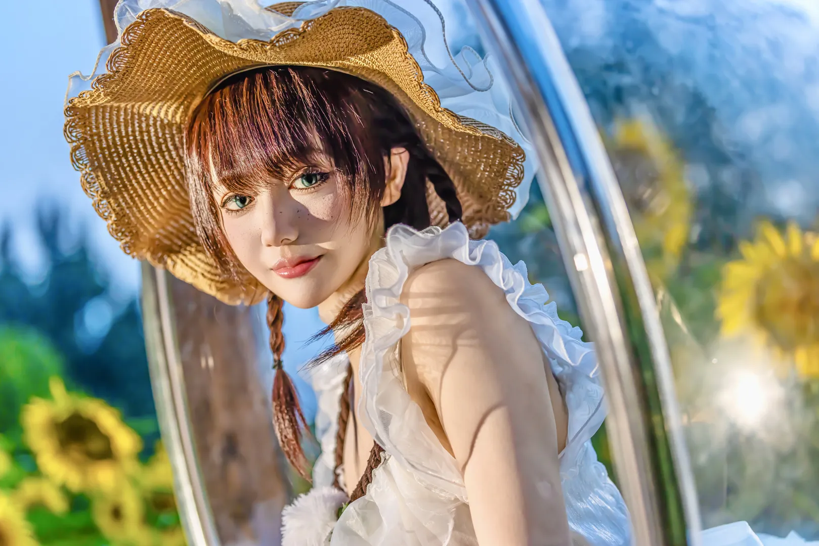 【園丁cos】向日葵花海里的第五人格園丁拍攝記錄 - 第 2 張