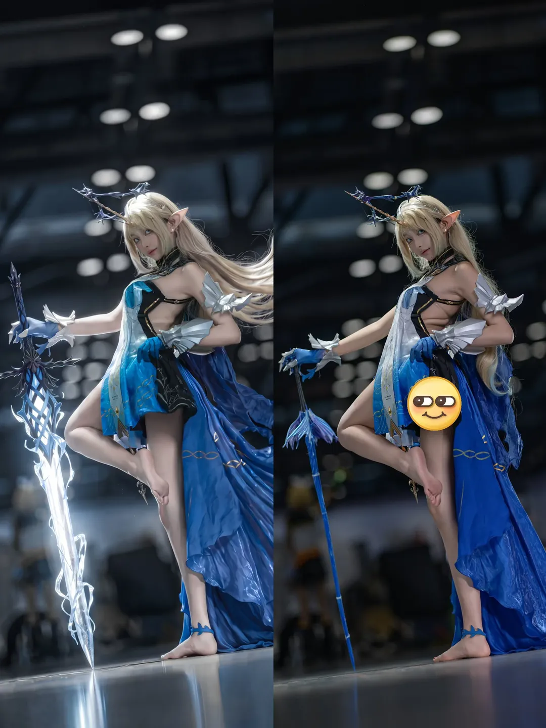 【卡提希婭cos】鳴嘲場照後期，還原藍髮精靈造型 - 第 1 張