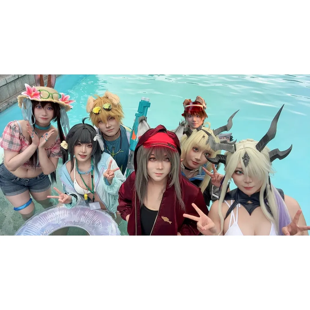 【死芒cos】明日方舟珊瑚海岸的夏日泳装记录 - 第 4 张