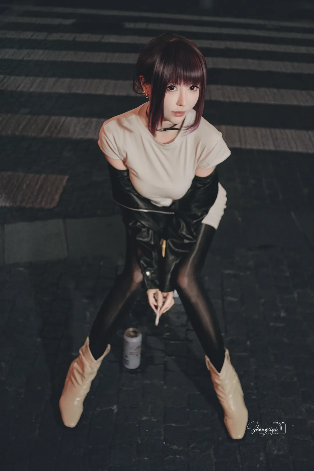 【山田小姐cos】深夜街頭煙火氣，超市後門的二次元少女