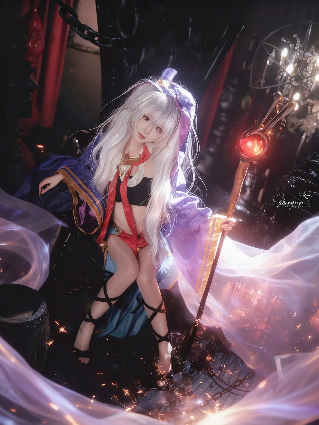【拉菲cos】碧蓝航线暗夜魔法与红酒的邂逅 - 第 12 张
