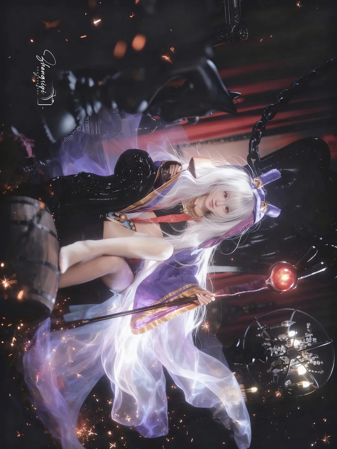 【拉菲cos】碧蓝航线暗夜魔法与红酒的邂逅 - 第 2 张
