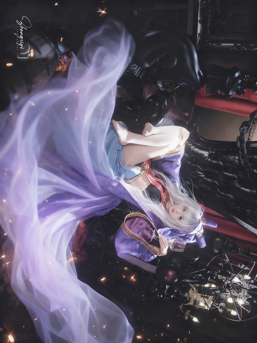 【拉菲cos】碧蓝航线暗夜魔法与红酒的邂逅 - 第 4 张