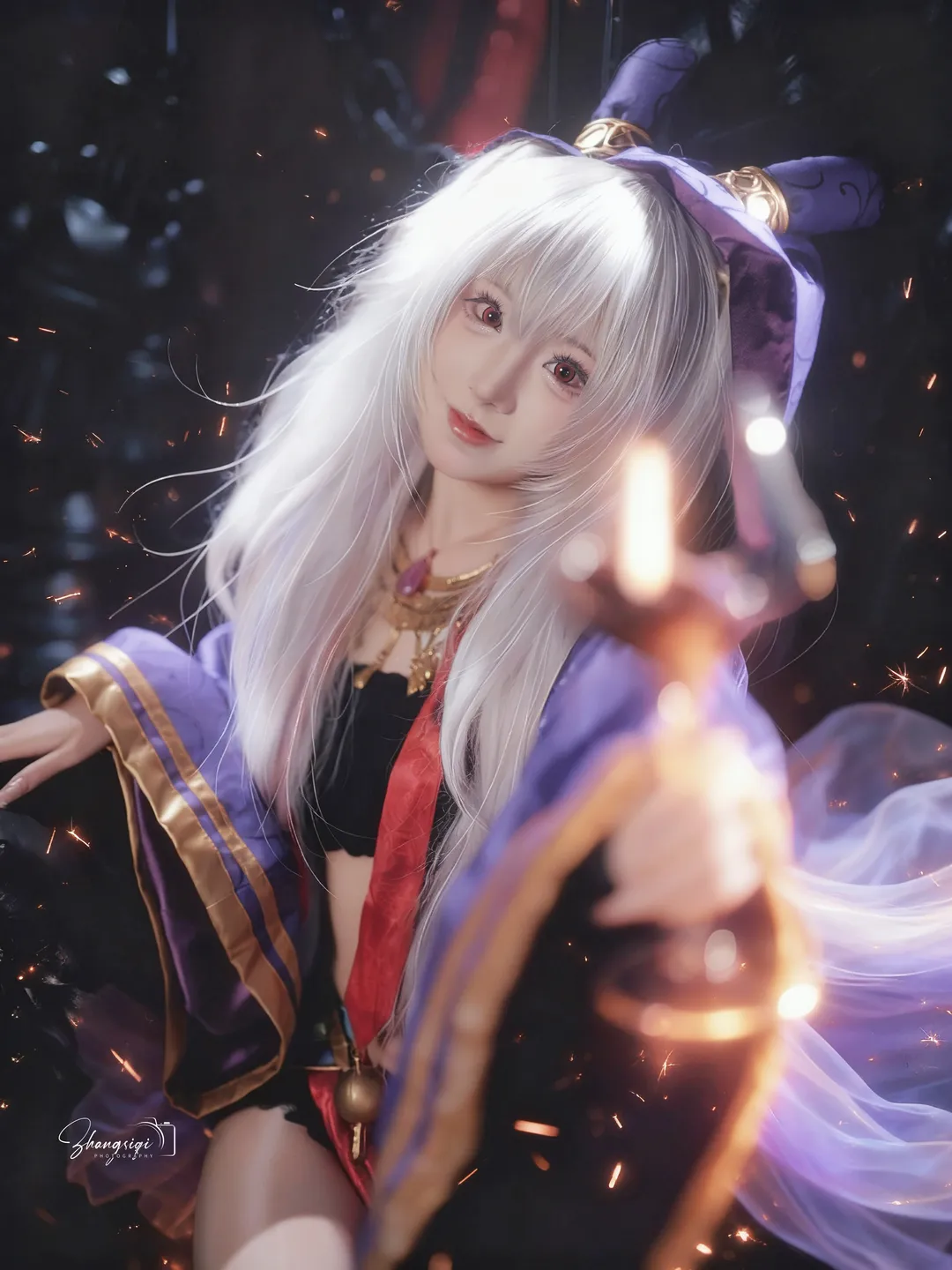【拉菲cos】碧蓝航线暗夜魔法与红酒的邂逅 - 第 5 张
