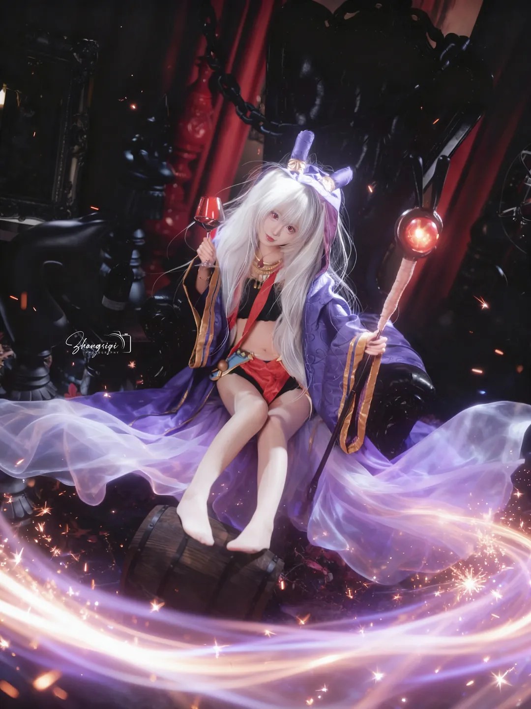 【拉菲cos】碧蓝航线暗夜魔法与红酒的邂逅 - 第 7 张