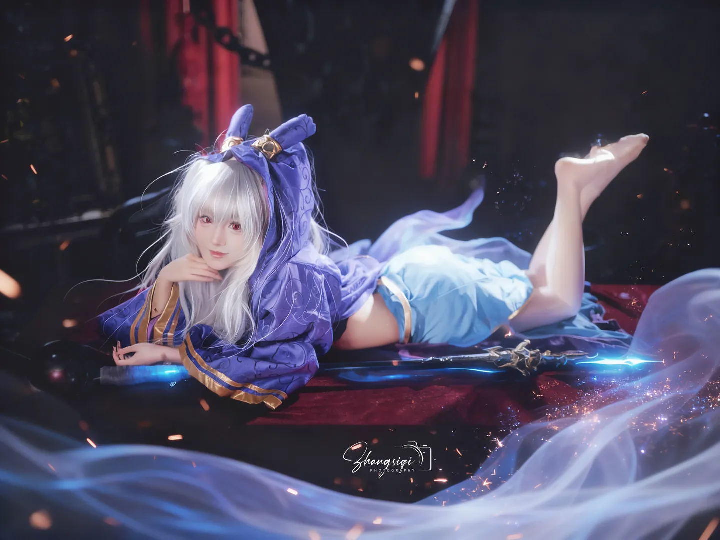 【拉菲cos】碧藍航線的魔法少女，暗黑系教堂氛圍感 - 第 10 張
