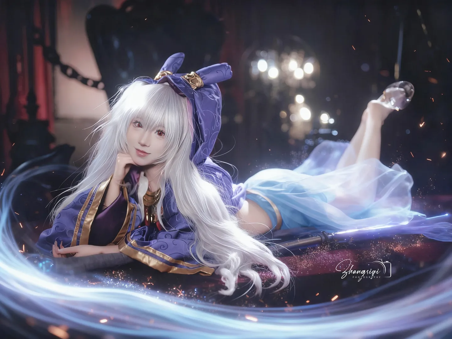 【拉菲cos】碧藍航線的魔法少女，暗黑系教堂氛圍感 - 第 11 張