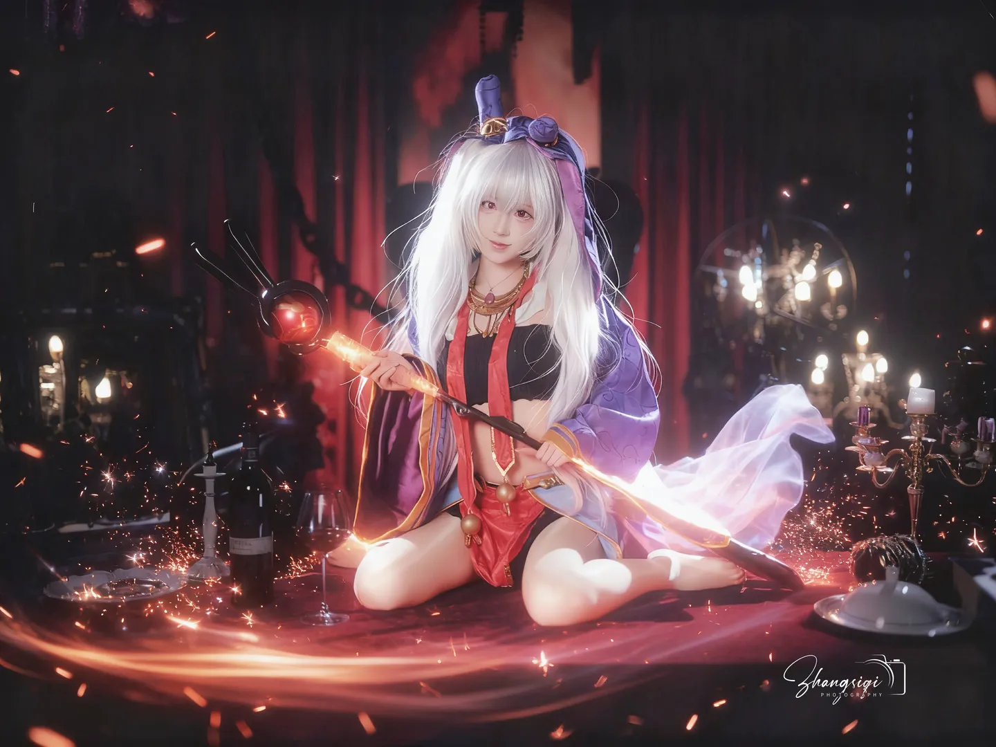 【拉菲cos】碧藍航線的魔法少女，暗黑系教堂氛圍感 - 第 2 張