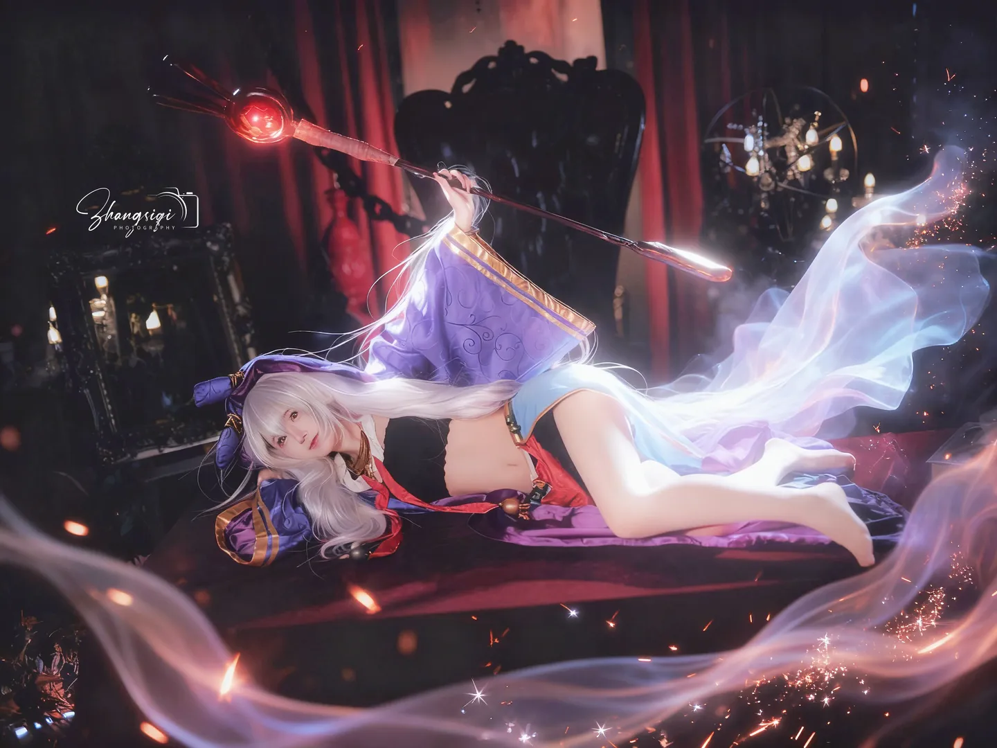 【拉菲cos】碧藍航線的魔法少女，暗黑系教堂氛圍感 - 第 3 張