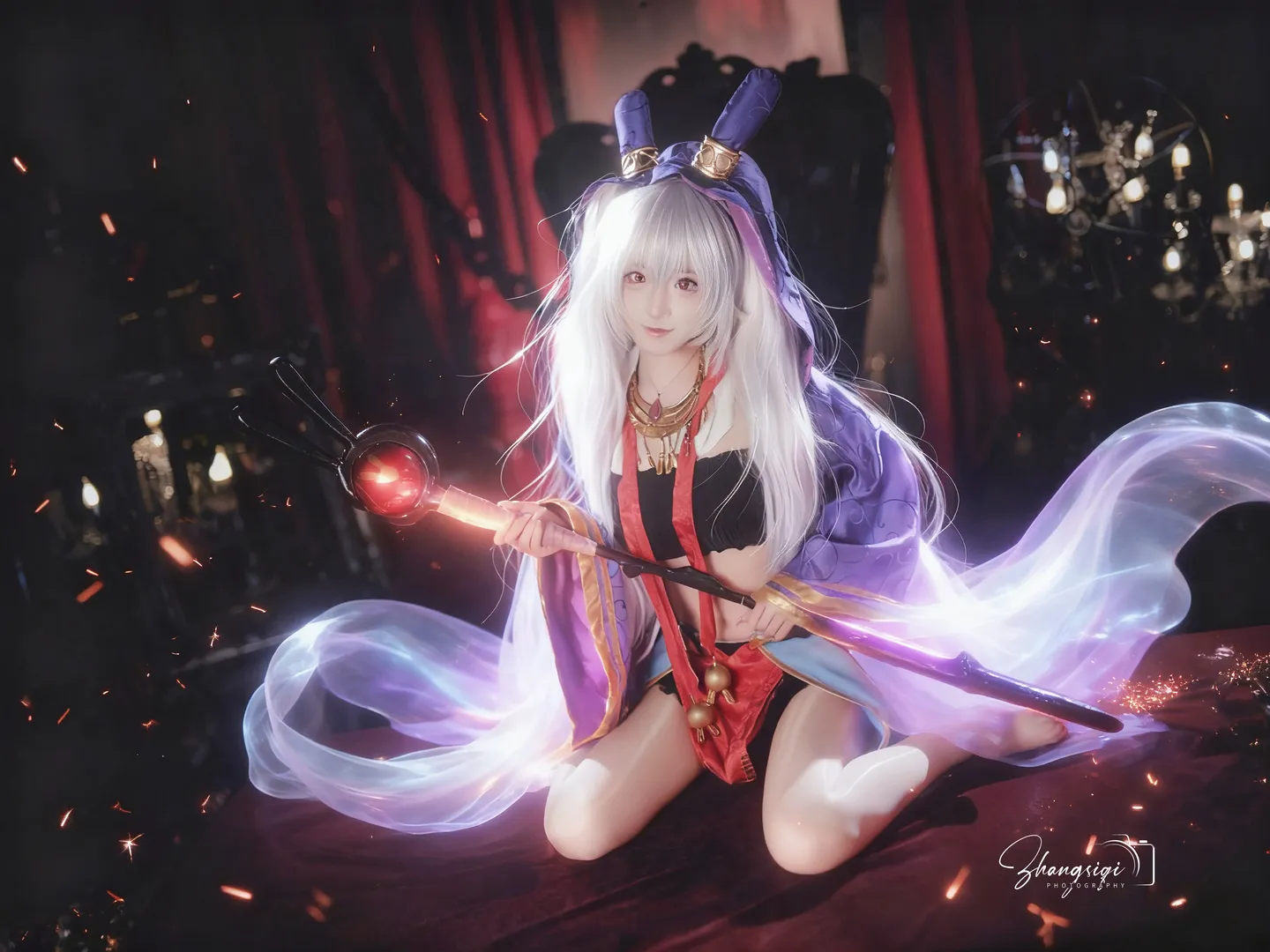 【拉菲cos】碧藍航線的魔法少女，暗黑系教堂氛圍感 - 第 4 張