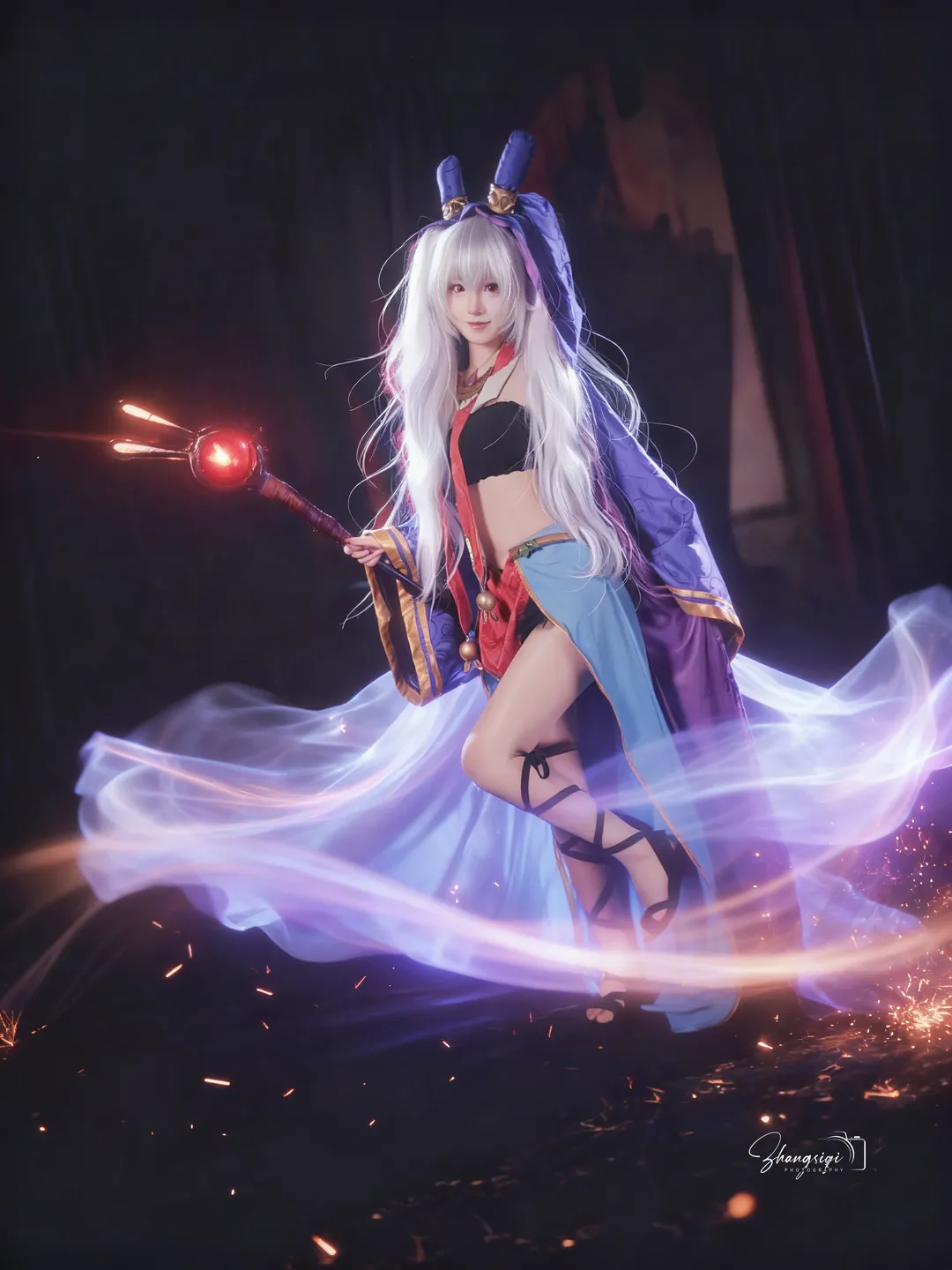 【拉菲cos】碧藍航線的魔法少女，暗黑系教堂氛圍感 - 第 6 張