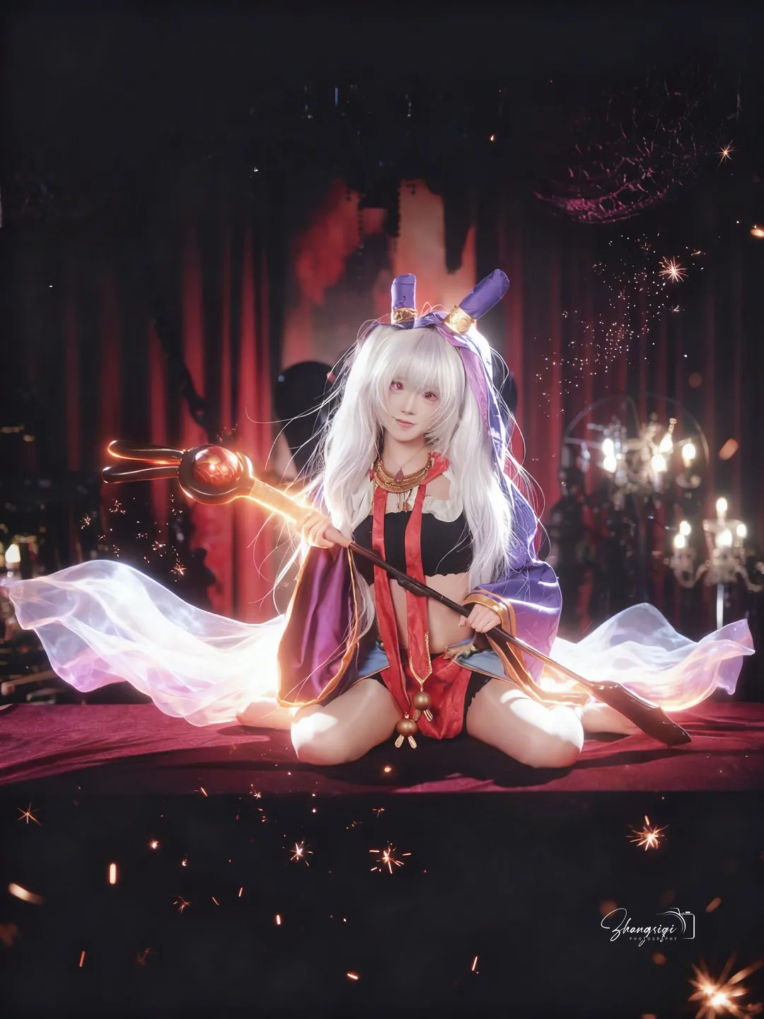【拉菲cos】碧藍航線的魔法少女，暗黑系教堂氛圍感 - 第 7 張