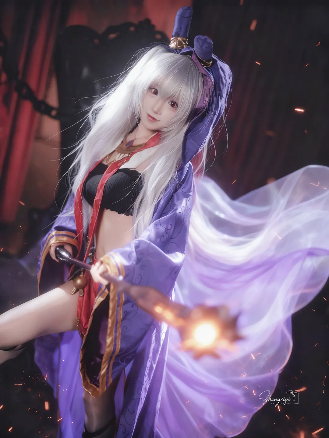 【拉菲cos】碧藍航線的魔法少女，暗黑系教堂氛圍感 - 第 8 張