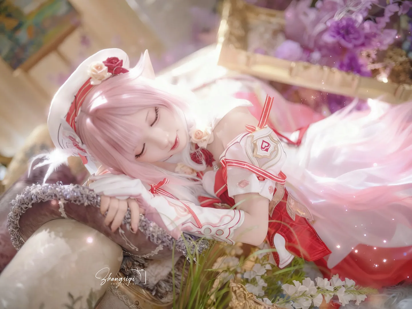 【愛莉希雅cos】崩壞3粉色妖精小姐的午後花園 - 第 4 張